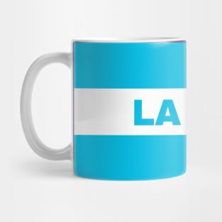 La Paz City in Honduras Flag Colors Mug